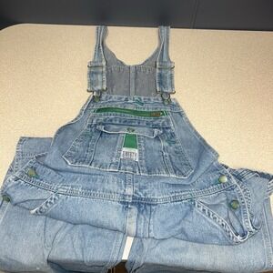 Vintage Liberty Denim Bib Overalls Mens Size 36x32 Work Carpenter Read